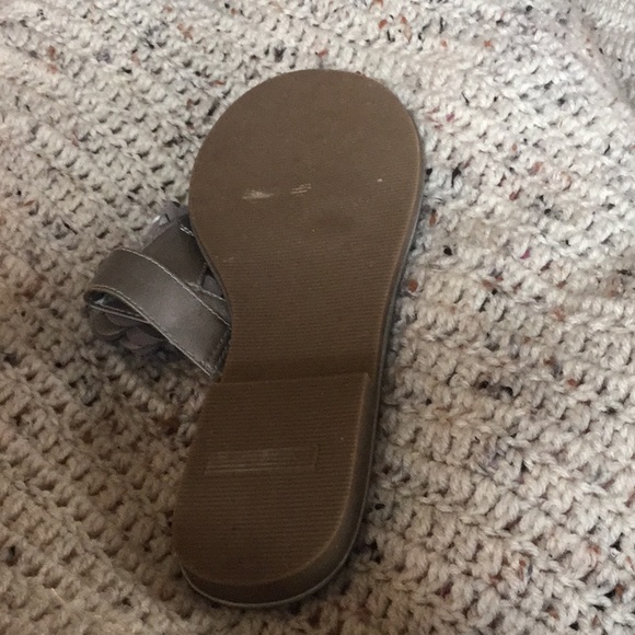 Silver Flip Flops/Sandals - Picture 3 of 5